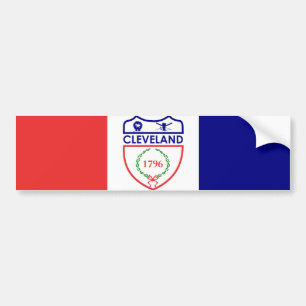 Flagga Cleveland (Ohio) Bildekal
