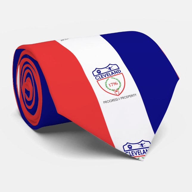Flagga Cleveland, Ohio Neck Tie Slips (Rullad)