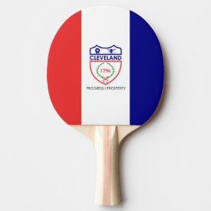 Flagga Cleveland, Ohio Ping-Pong Paddle Pingisracket