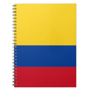 Flagga Colombia Anteckningsbok Med Spiral