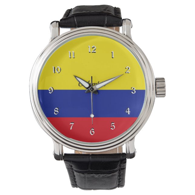 Flagga Colombia Armbandsur (Framsida)