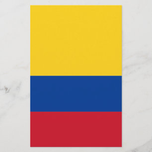 Flagga Colombia Brevpapper