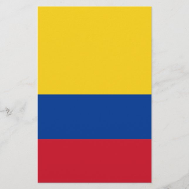 Flagga Colombia Brevpapper (Framsida)