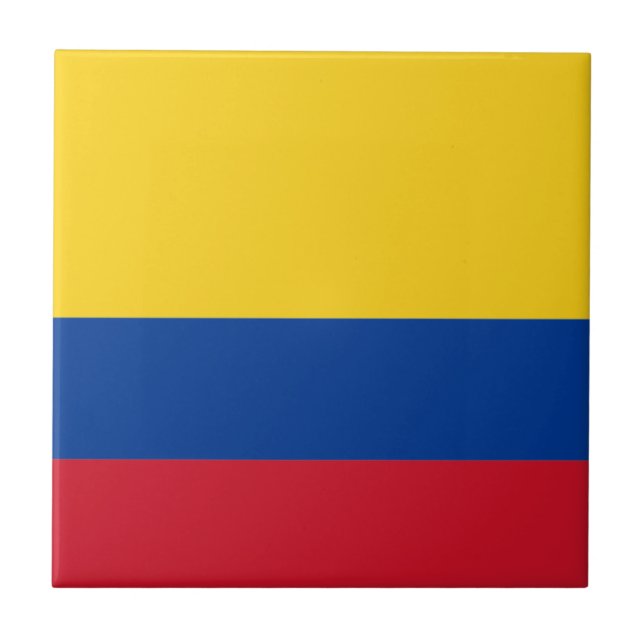 Flagga Colombia Ceramic Tile Kakelplatta (Framsidan)