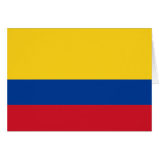 Flagga Colombia Hälsningskort