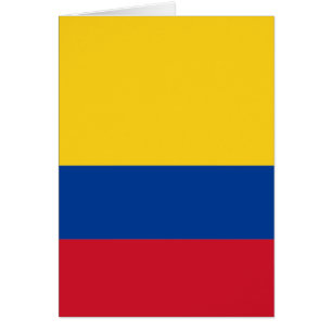 Flagga Colombia Hälsningskort