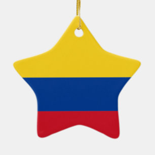 Flagga Colombia Julgransprydnad Keramik