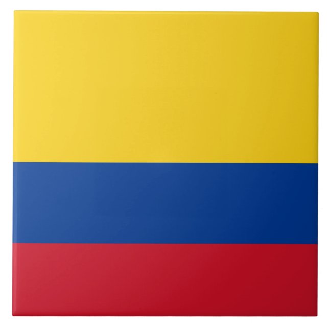 Flagga Colombia Kakelplatta (Framsidan)