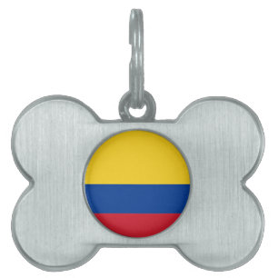 Flagga Colombia Namnbricka Husdjur