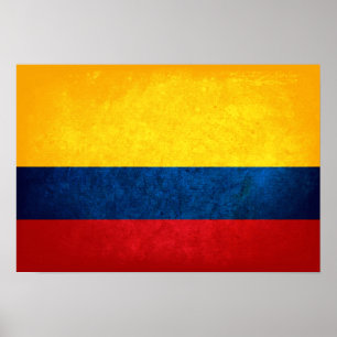 Flagga Colombia Poster