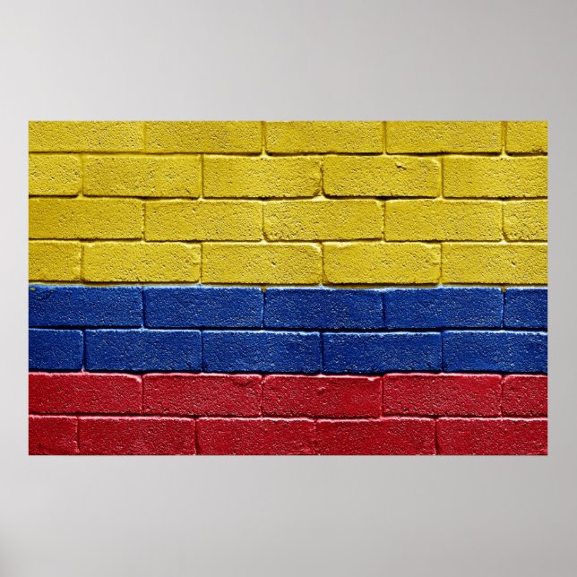 Flagga Colombia Poster (Framsidan)
