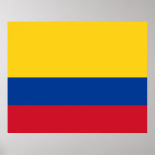 Flagga Colombia Poster