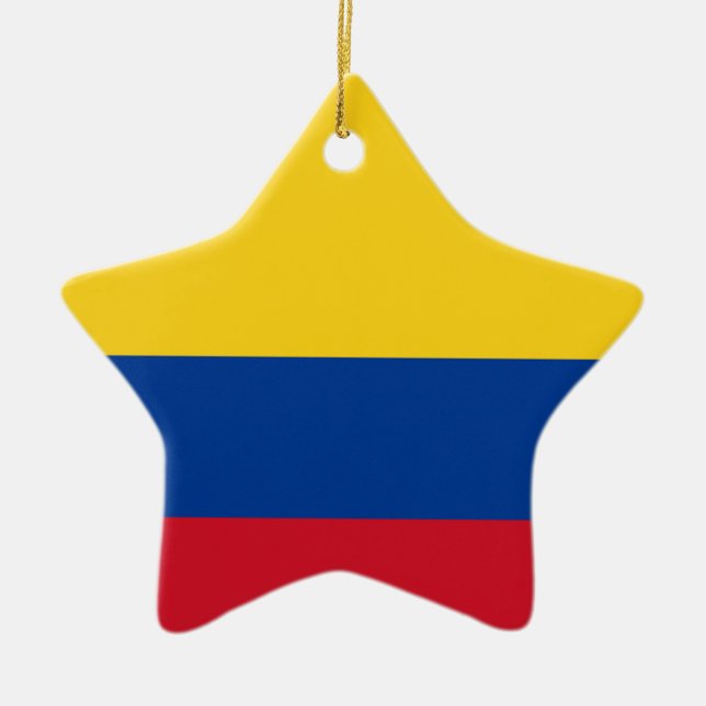 Flagga Colombia, Republiken Colombia Julgransprydnad Keramik (Framsidan)