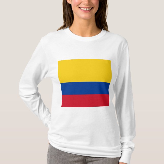 Flagga Colombia T Shirt (Framsida)
