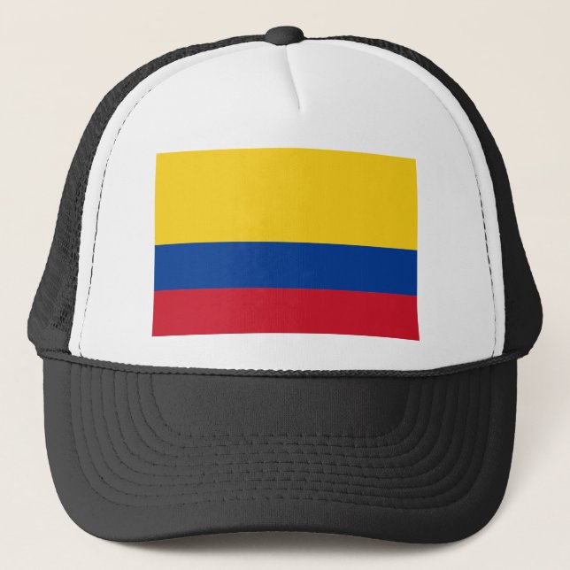 Flagga Colombia Truckerkeps (Framsida)