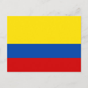 Flagga Colombia Vykort