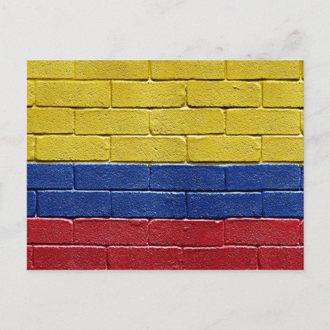 Flagga Colombia Vykort (Framsida)