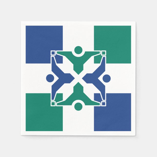 Flagga Columbia, Missouri Pappersservett (Framsidan)