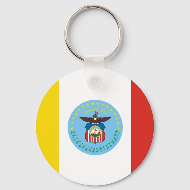 Flagga Columbus, Ohio Nyckelring (Framsida)