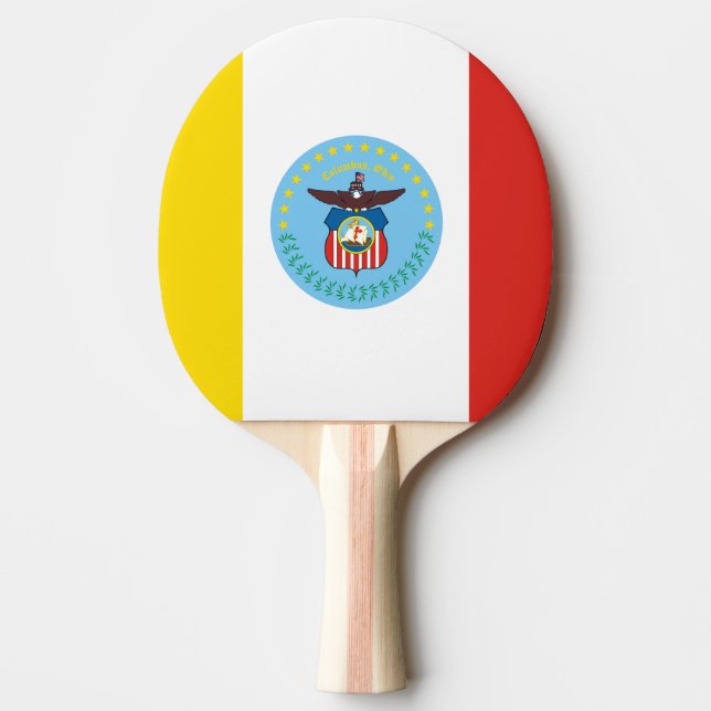 Flagga Columbus, Ohio Pingisracket (Framsidan)