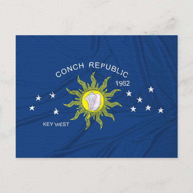 Flagga Conch Vykort (Framsida)