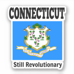 Flagga Connecticut, Förenade Stater Klistermärken