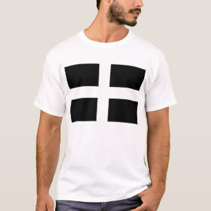 Flagga Cornwall - Saint Pirans Flagga Baner Peran T Shirt