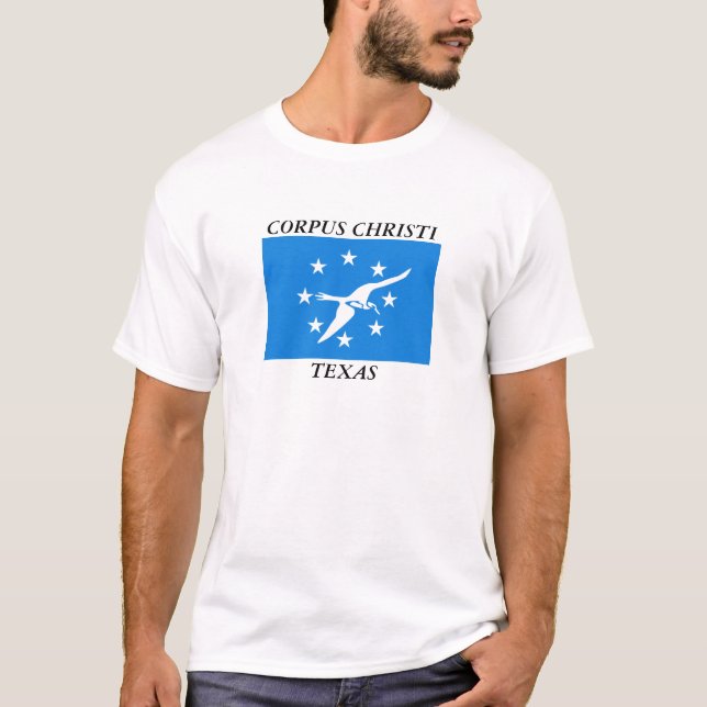 Flagga Corpus Christi T Shirt (Framsida)
