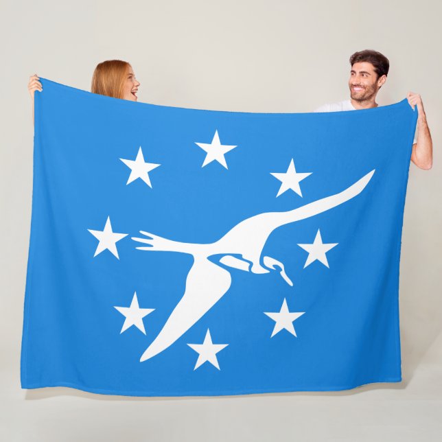 Flagga Corpus Christi (Texas) Fleecefilt (På plats)