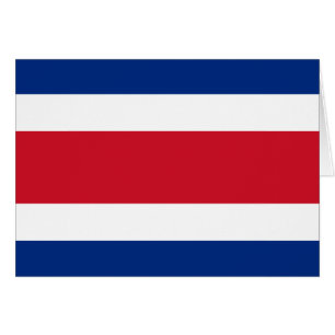 Flagga Costa Rica Hälsningskort