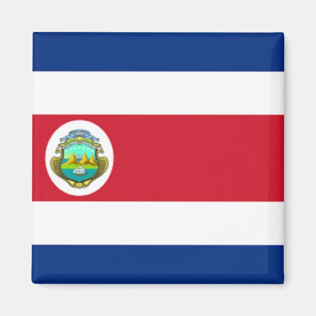 flagga Costa Rica Magnet (Framsidan)