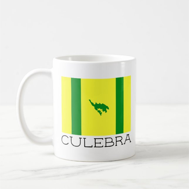 Flagga Culebra, Puerto Rico Kaffemugg (Vänster)