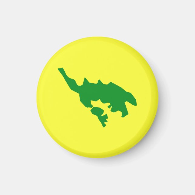 Flagga Culebra, Puerto Rico Magnet (Framsidan)