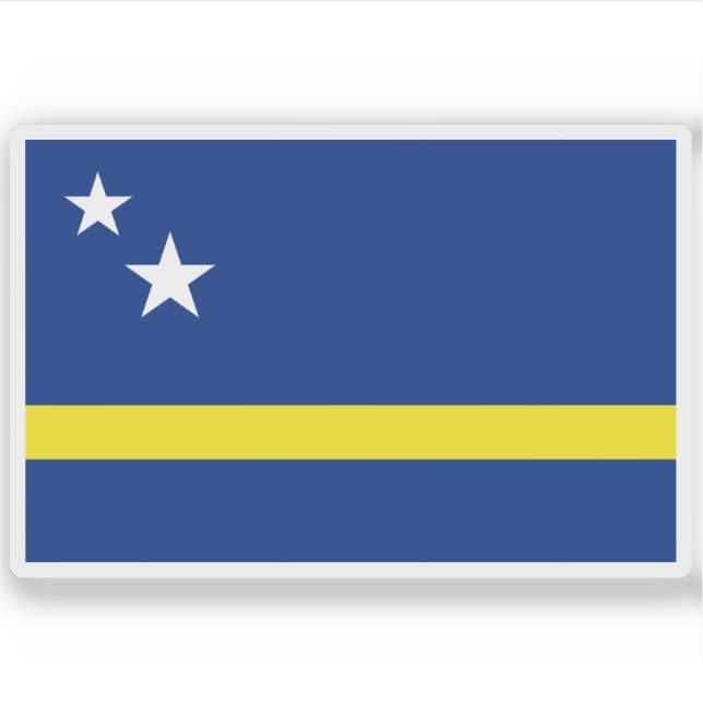 Flagga Curaçao Klistermärken (Framsida)