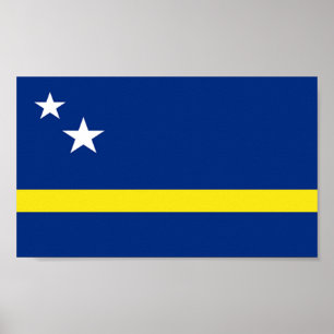 Flagga Curacao Poster