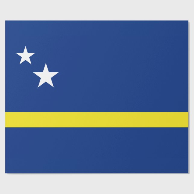 Flagga Curaçao Presentpapper (Platt)