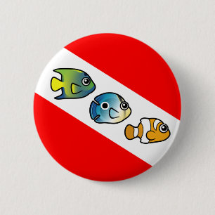 Flagga Cute Scubadsible Dive Knapp