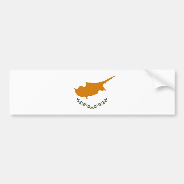 Flagga Cypern (grekcypriot) Bildekal (Framsidan)