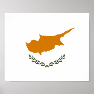 Flagga Cypern (grekcypriot) Poster
