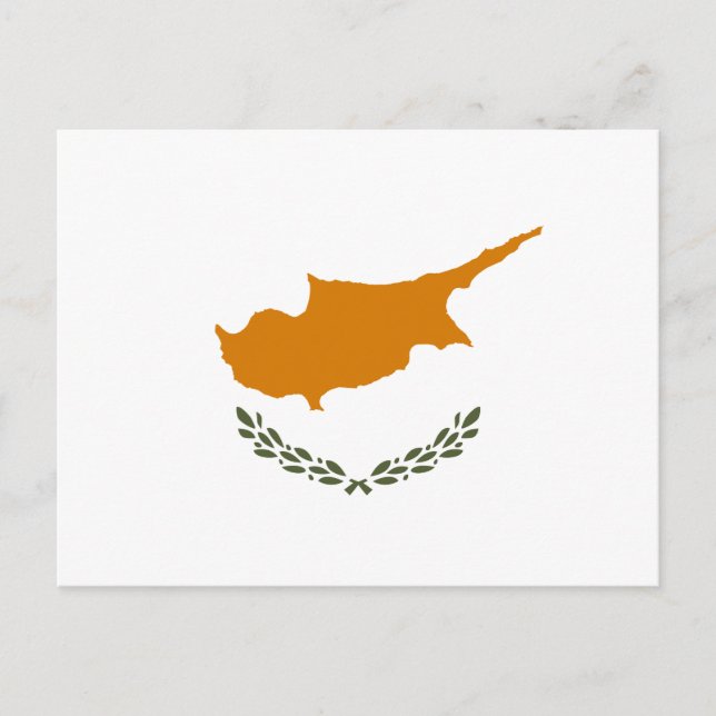 Flagga Cypern (grekcypriot) Vykort (Framsida)