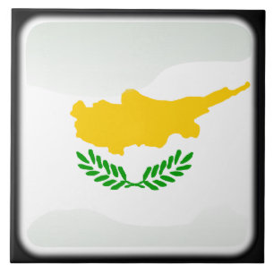 Flagga Cypern Kakelplatta