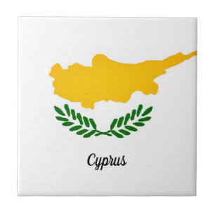 Flagga Cypern Kakelplatta