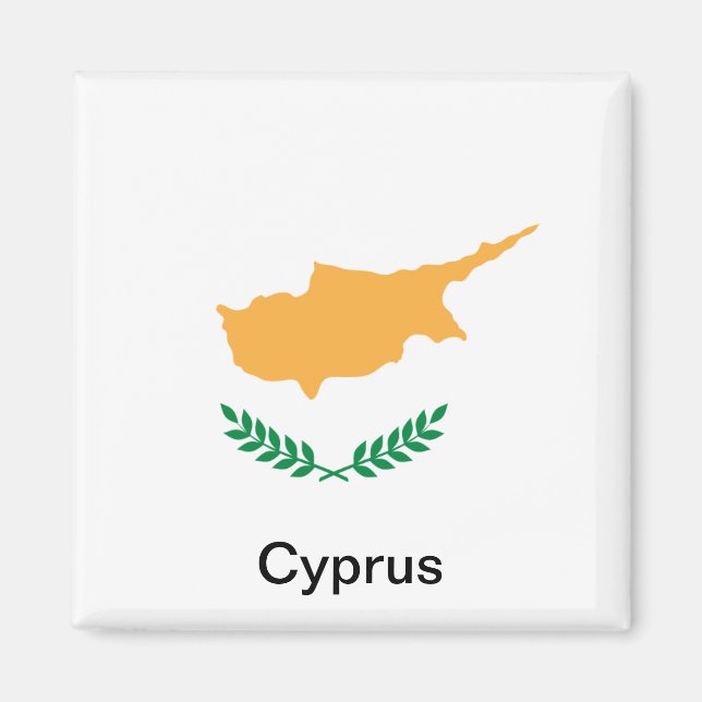 Flagga Cypern Magnet (Framsidan)