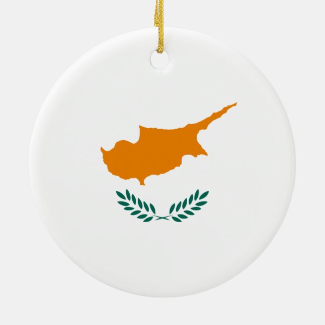 Flagga Cypern Ornament (Baksidan)