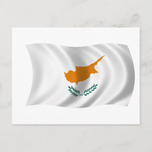 Flagga Cypern Vykort