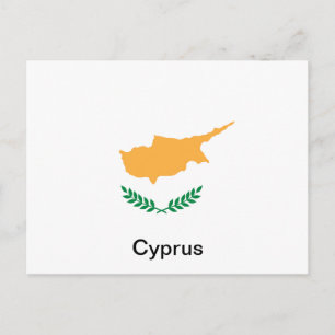 Flagga Cypern Vykort