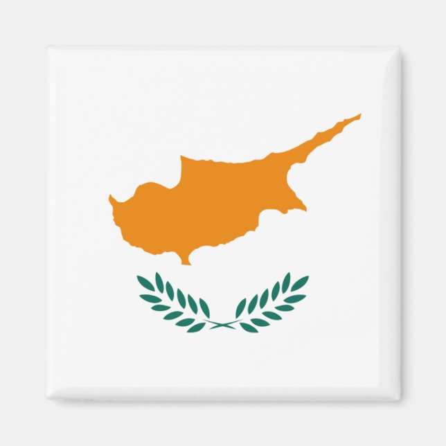 Flagga Cyprus Magnet (Framsidan)