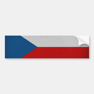 Flagga Czechia Bildekal