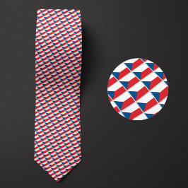 Flagga Czechia Mönster Slips