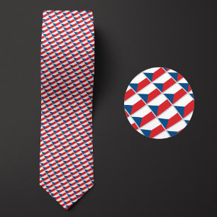 Flagga Czechia Mönster Slips